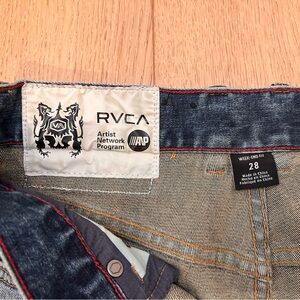 RVCA Men's Washed Black Jeans